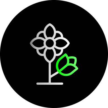 Ağaç simgesinin vektör illüstrasyonu