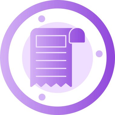 belge simgesi, vektör çizimi