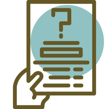 soru ve cevap simgesi, vektör illüstrasyon tasarımı