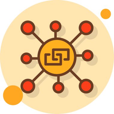 şebeke. Web simgesi basit illüstrasyon