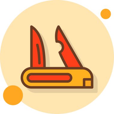 Bıçağın modern bir simgesinin vektör çizimi