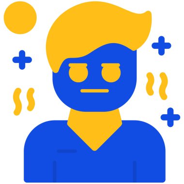 İfade simgesi, vektör illüstrasyonu, emoji