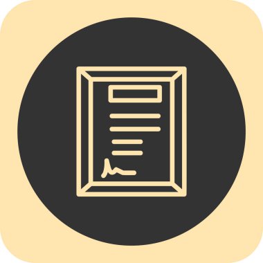 Vektör belgesi Simge illüstrasyonu