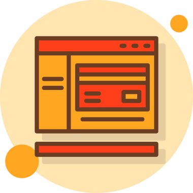 tarayıcı pencere simgesi, vektör illüstrasyonu