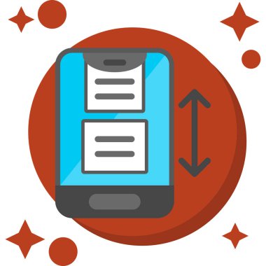 Mobil & mobil için iş yönetimi dairesi simgesi