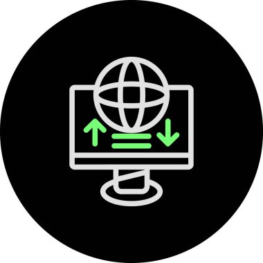 vektör global ağ ico