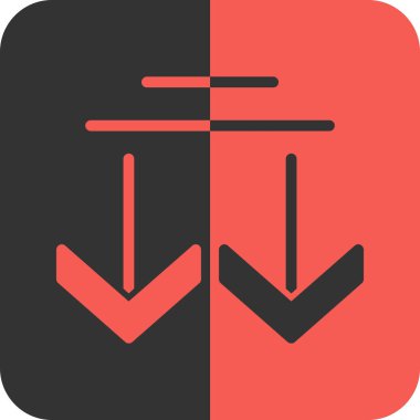 Soyut arkaplanda indirme simgesi izole edildi