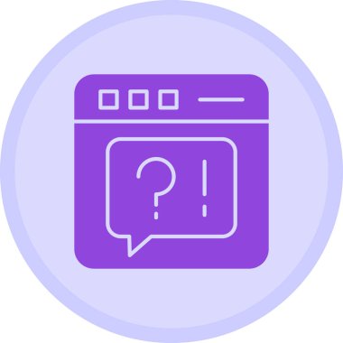 Ünlem işareti. Web simgesi basit illüstrasyon