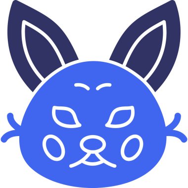 Tavşan. Web simgesi basit illüstrasyon