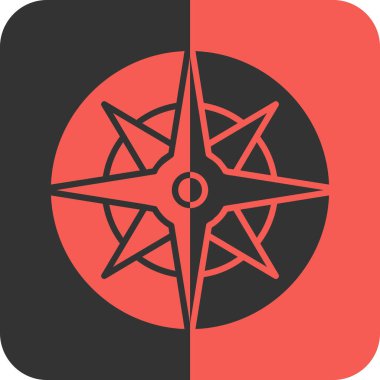 Bir pusulanın vektör simgesi