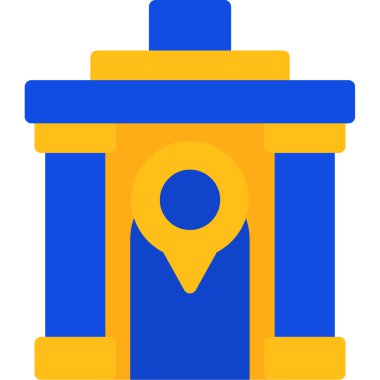 Teslimat. Web simgesi basit illüstrasyon