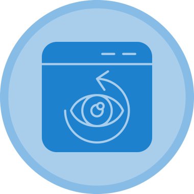 Göz. Web simgesi basit illüstrasyon