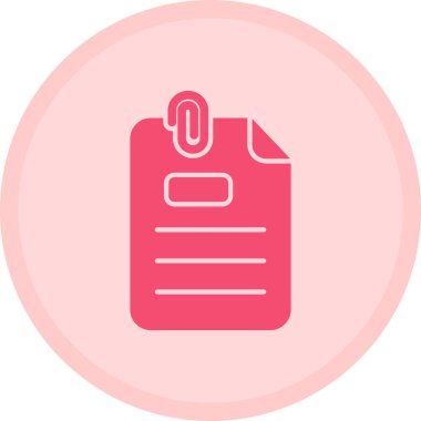 Belge simgesinin vektör illüstrasyonu