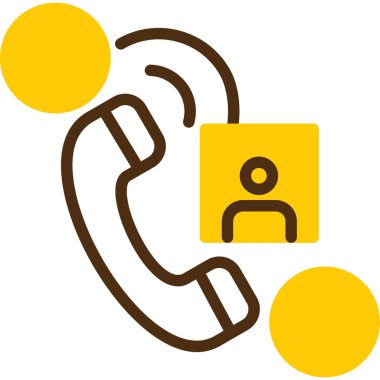 Telefonunuz var. Web simgesi basit illüstrasyon