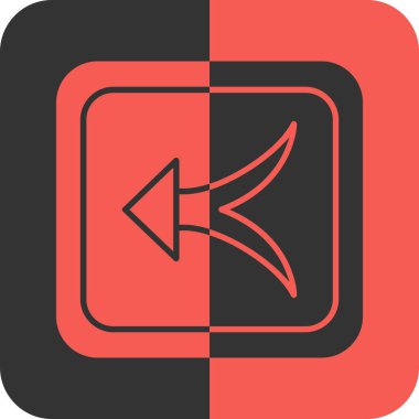 Kuş simgesinin vektör illüstrasyonu