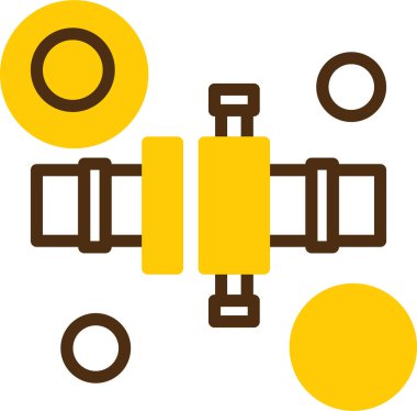 benzin pompası simge vektör çizim