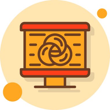 ağ web simgesi basit illüstrasyon