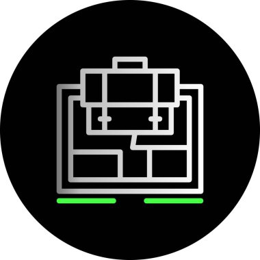 Modern dizüstü bilgisayar simgesinin vektör illüstrasyonu