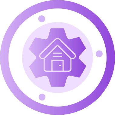 Ev simgesi vektör illüstrasyonu