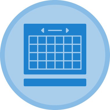 Takvim. Web simgesi basit illüstrasyon