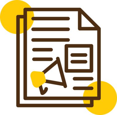 Belge. Web simgesi basit illüstrasyon