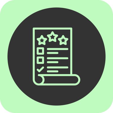 belge simgesi, vektör çizimi