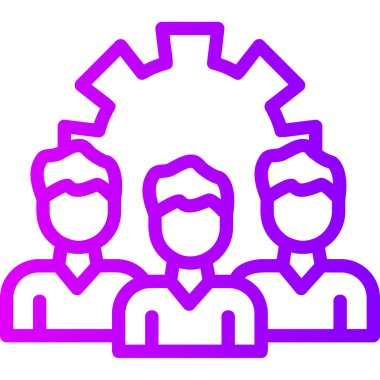 Takım. Web simgesi basit illüstrasyon