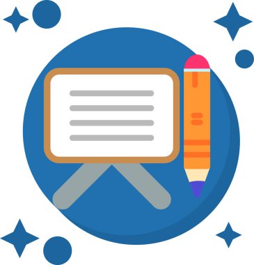 Eğitim simgesi, vektör illüstrasyonu.