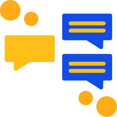 Konuş. Web simgesi basit illüstrasyon