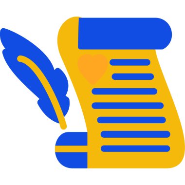 Kalem. Web simgesi basit tasarım