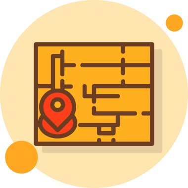 konum pin simgesi vektör illüstrasyonu