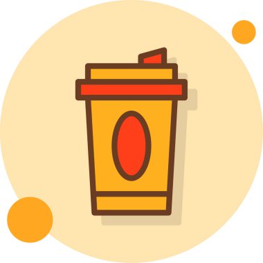 paket kupası simgesi, vektör illüstrasyonu