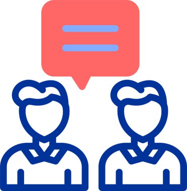 Konuş. Web simgesi basit illüstrasyon