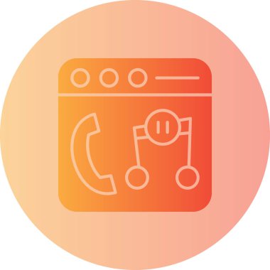 Modern gaz simgesinin vektör illüstrasyonu