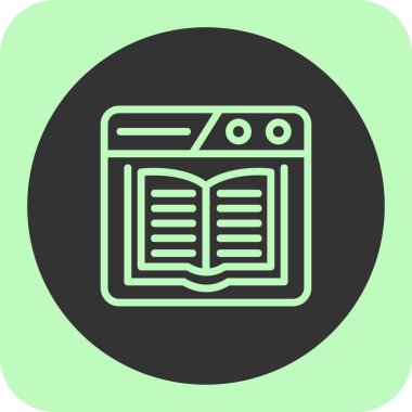 Modern eğitim ikonunun vektör illüstrasyonu