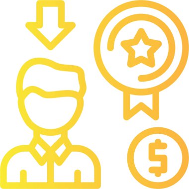 Dolar işareti simgesi, vektör çizimi