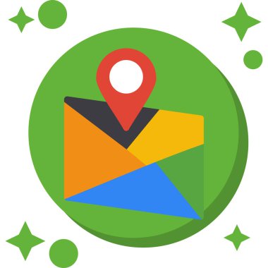 rozet biçiminde konum simgesi simgesi