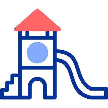 Oyun alanı simgesinin vektör illüstrasyonu