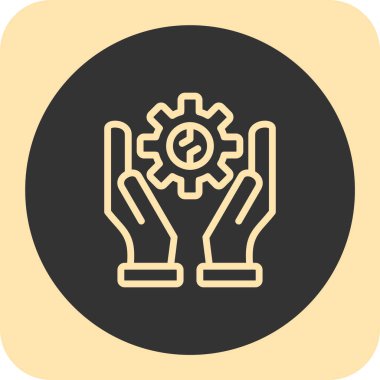 Vites düz kare vektör simgesi