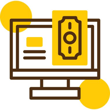 bilgisayar veri analiz simgesi düz biçimli