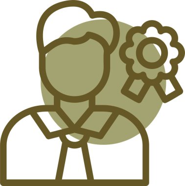 avatar kadın kişi simgesi doldurulmuş dış hat biçimi