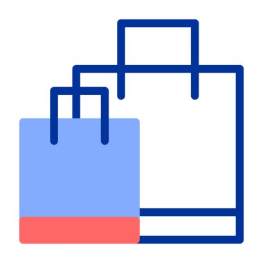 Alışveriş sepeti ikonu vektör illüstrasyonu