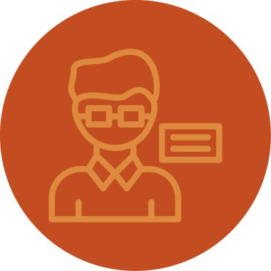 man simgesi, vektör illüstrasyonu