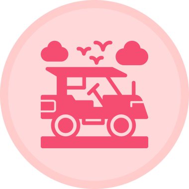 - Araba. Web simgesi basit illüstrasyon