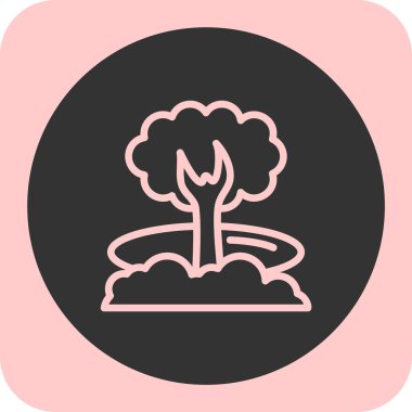 beautiful flower vector line icon