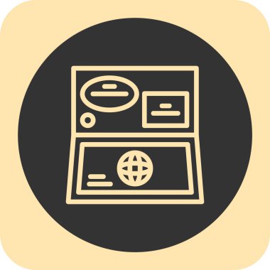 seo modern simgesinin vektör illüstrasyonu