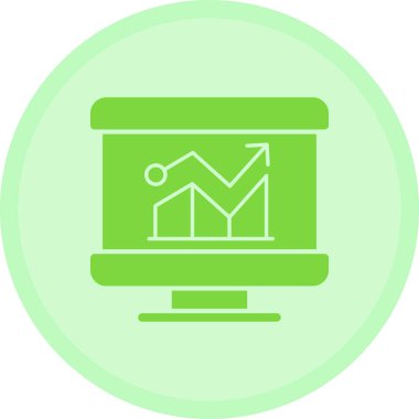 Analizler. Web simgesi basit illüstrasyon