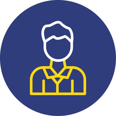 İş adamı simgesi vektör illüstrasyonu