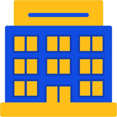 Ofis. Web simgesi basit illüstrasyon