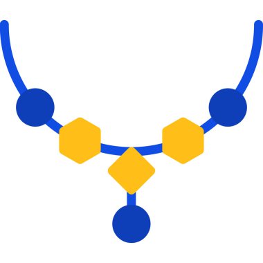 kolye simgesi, vektör illüstrasyonu